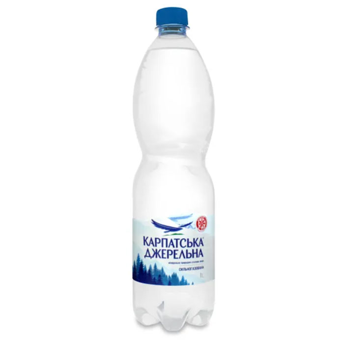 Вода Карпатська Джерельна (газована) 1 л